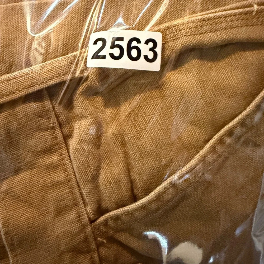Carhartt B11 BRN Original Dungaree Fit Carpenter Pants Mens 36x32 Brown Canvas